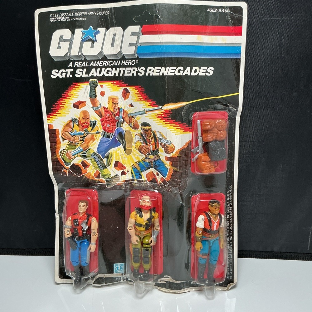 GI Joe Sgt Slaughter's Renegades Mercer Taurus Red Dog 1987 Sealed W. Damage
